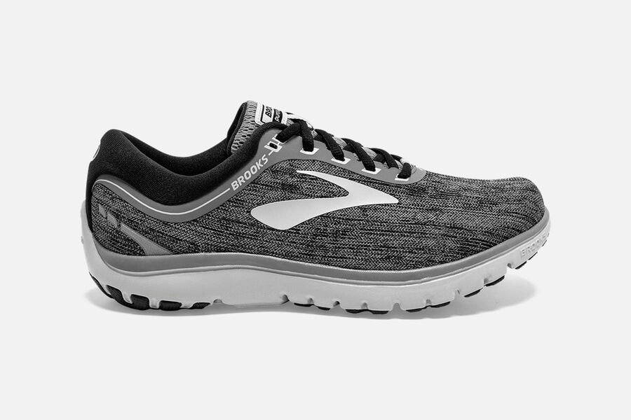 Brooks Running Shoes - Pureflow 7 Road Womens - Grey - WVU-470613